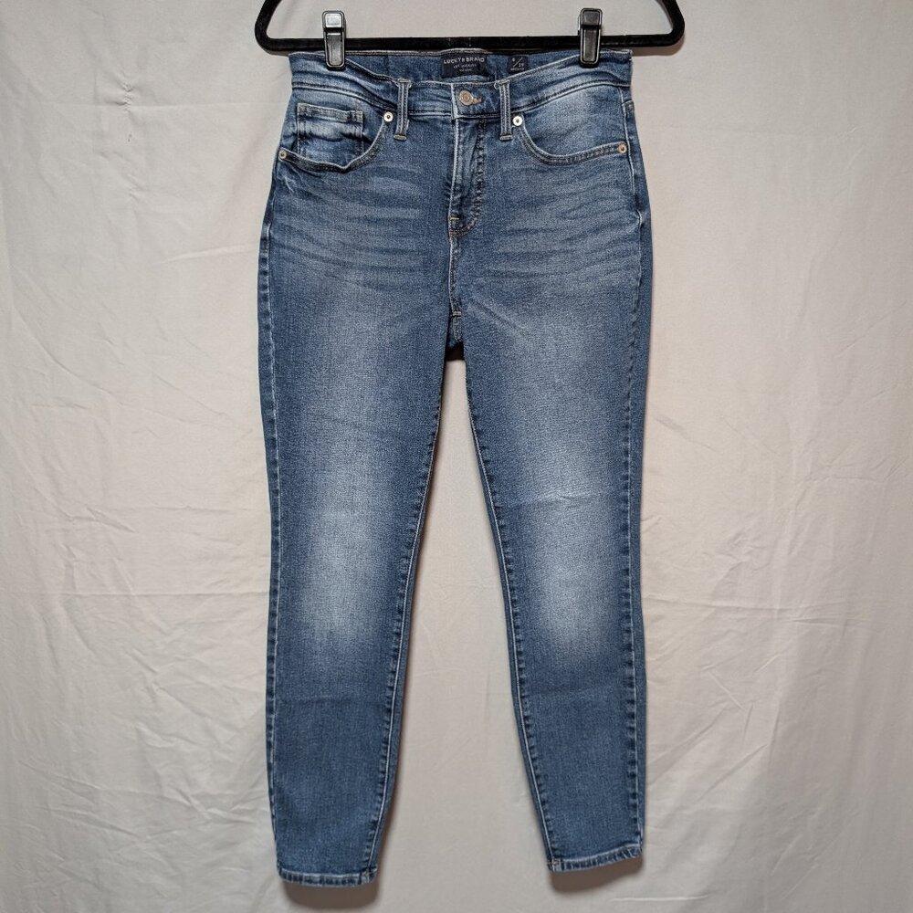 Lucky Brand Medium Wash Ava‎ Skinny Jeans Stretch Denim Faded Women's 8